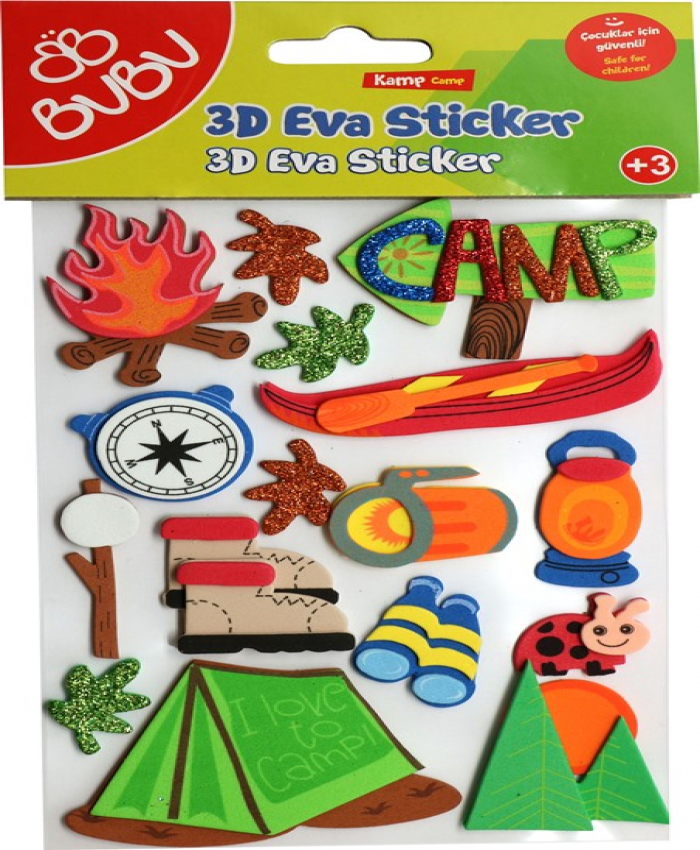 BU-BU EVA STICKER 3D PARTİ BUBU-STS041