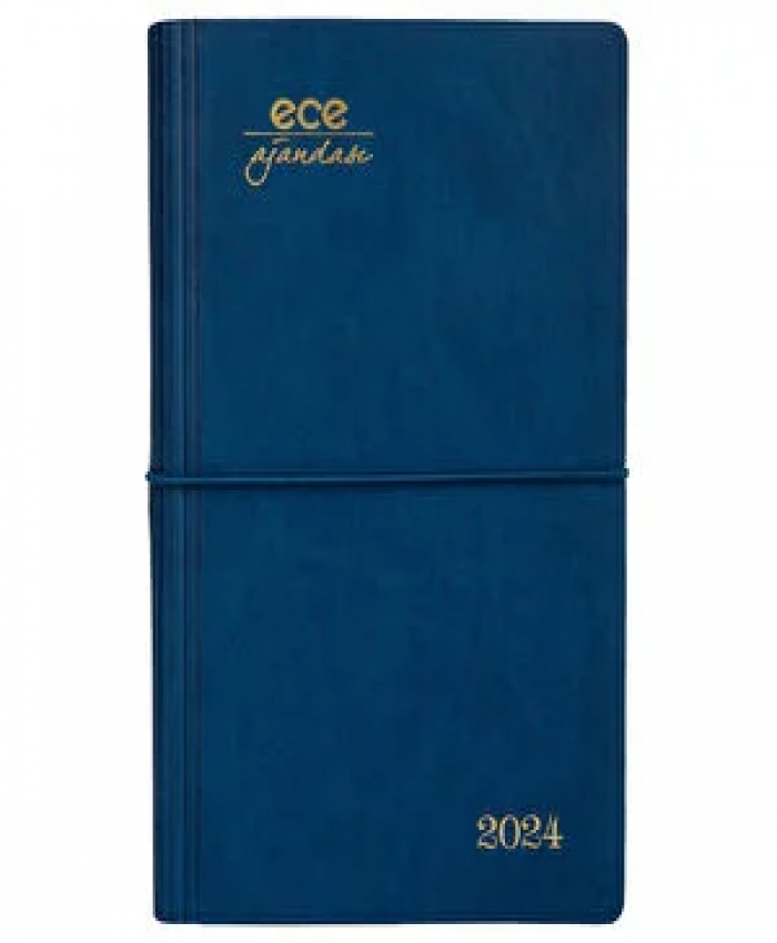 ECE AJANDA 12X18 YENİ AKÇAY NO:9 - LACİVERT 2024