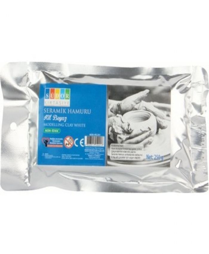 SÜDOR KİL SERAMİK HAMURU BEYAZ 250GR KİL251