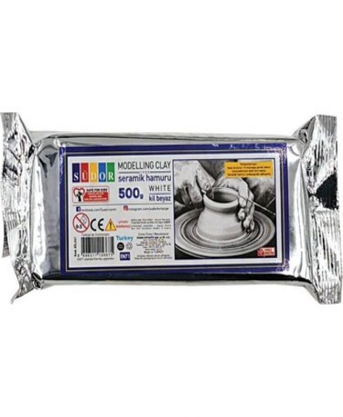 SÜDOR KİL SERAMİK HAMURU BEYAZ 500GR KİL261