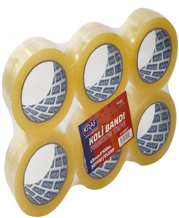 KRAF KOLİ BANDI ŞEFFAF 45X100 METRE