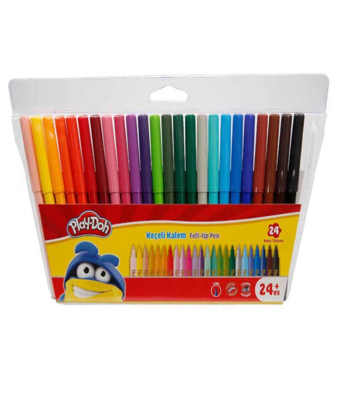 PLAY-DOH KEÇELİ KALEM 24 RENK 2MM KE006