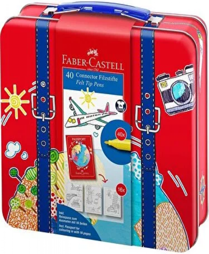 FABER CASTELL KEÇELİ KALEM EĞLENCELİ 40 LI SEYAHAT