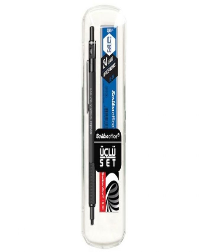 SCRIKSS VERSATİL GRAPH-X 0,7 MAT SİYAH 3 LÜ SET