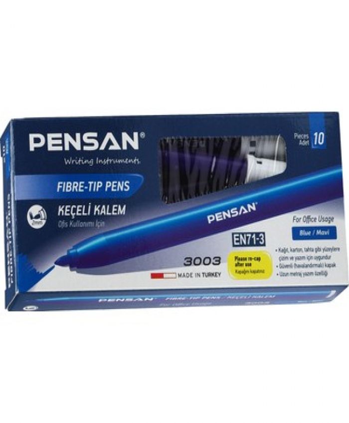 PENSAN KEÇELİ KALEM OFİS TİPİ 3003 MAVİ