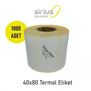 ETİKET 40X80 1000 Lİ TERMAL