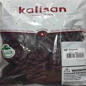 KALİSAN 12 ınch BORDO BALON 100 LÜ