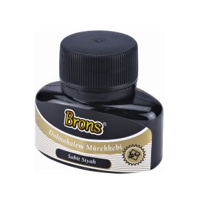 BRONS YAZI MÜREKKEBİ 35cc SİYAH BR-311