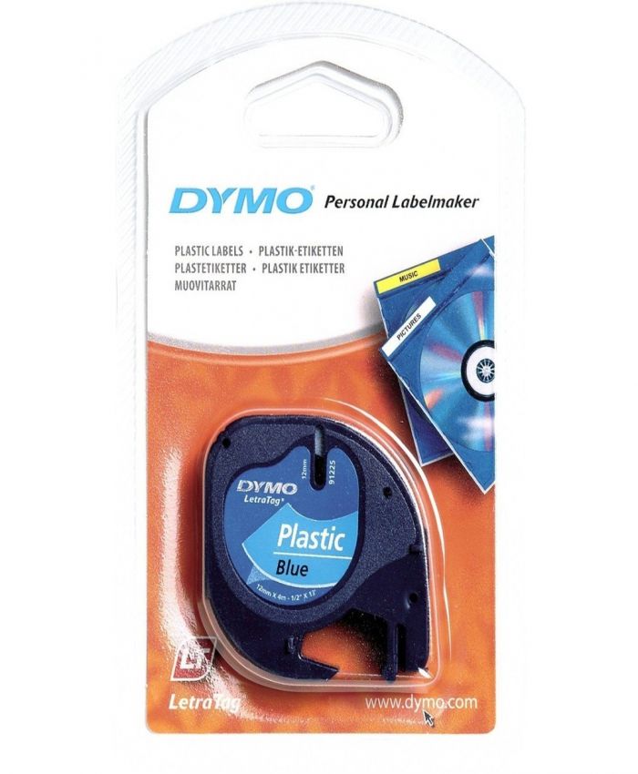 DYMO ŞERİT LET.PLASTİK 12MMX4M MAVİ 721650 59426