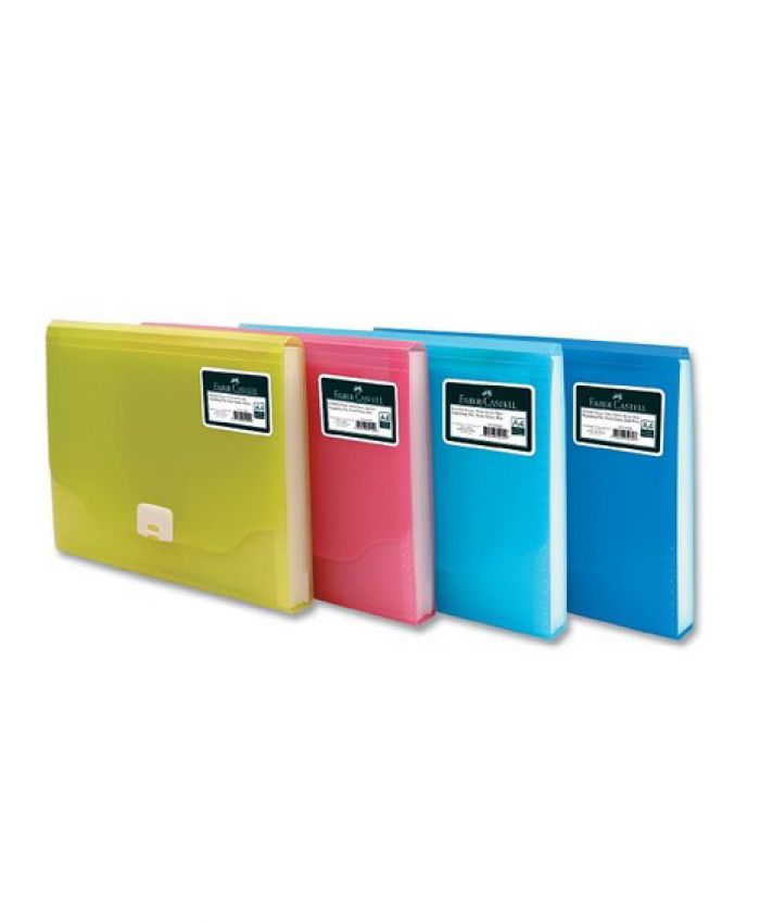 FABER CASTELL KÖRÜKLÜ DOSYA MAVİ NEON