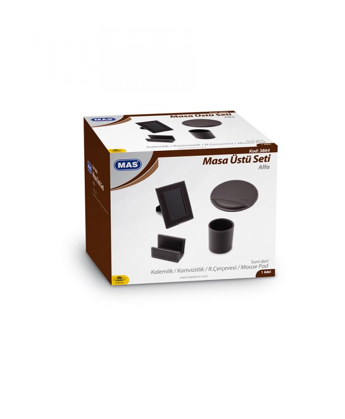 MAS SUNİ DERİ MASA ÜSTÜ SETİ BETA 3866